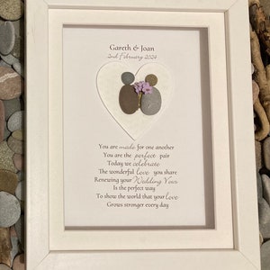 Renewal of Wedding Vows Gift. Personalised Vow Renewal Gift ...