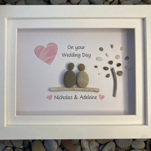 Popular Wedding Day pebble art