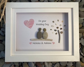 Popular Wedding Day pebble art