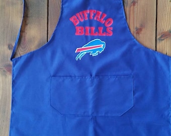 Chef Hat /& Apron Made With NFL Teams Cotton Fabric You Pick Cook BBQ Football