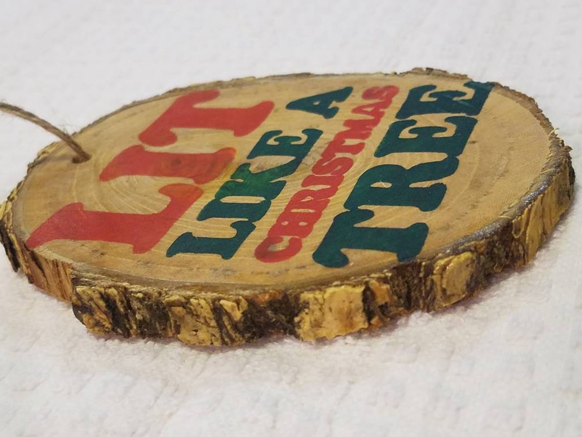 Adult Humor wooden Christmas tree ornament lit like a Etsy