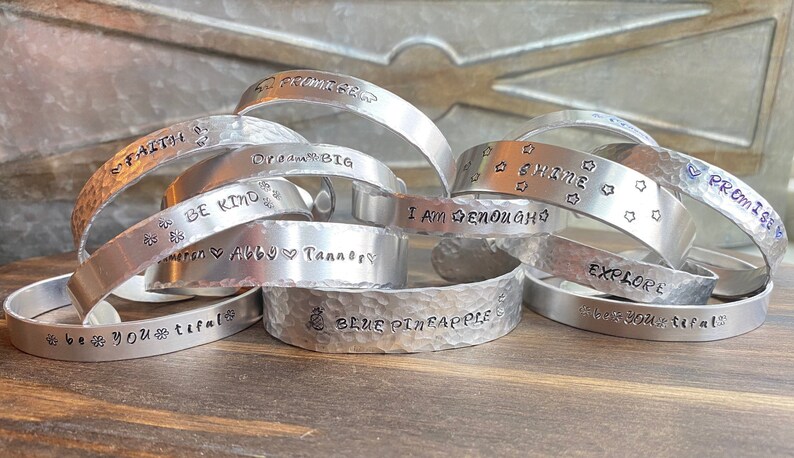Personalized Cuff Bracelet Cuff Bracelet Silver Cuff Bracelet