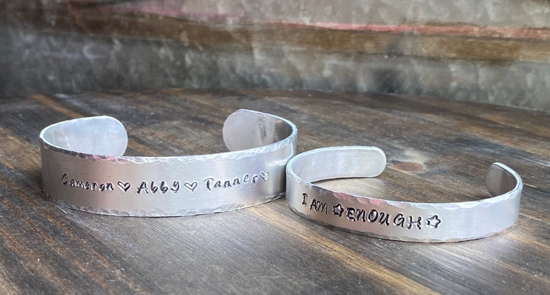 Personalized Cuff Bracelet Cuff Bracelet Silver Cuff Bracelet