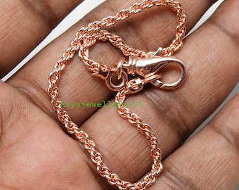 Pure Copper Rope Chain Bracelet: Solid Viking Jewelry