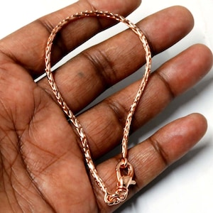 Snake Bracelet,Pure Copper Chain Bracelet, Snake Copper Chain Delicate Bracelet,Lobster claw Bracelet ,Dainty Bracelet,Snake Chain Bracelet
