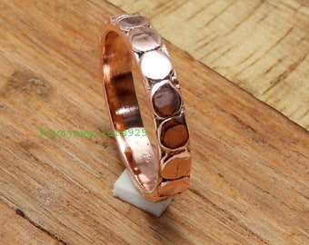 Pure Copper Ring Band: Simple Stacking Ring