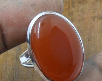 Carnelian Sterling Silver Ring
