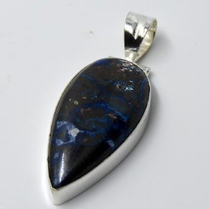 Shattuckite Pendant 925 Sterling Silver Pendant Shattuckite Gemstone Handmade Silver stone Jewelry Shattuckite Silver Pendant For Necklaces