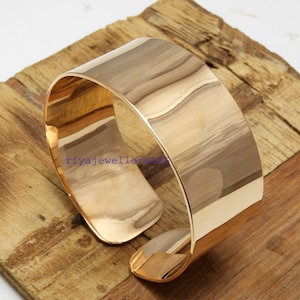 Hand Forged plain SOLID COPPER round edged Bangle for men and women