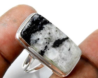 White Buffalo Turquoise Sterling Silver Ring