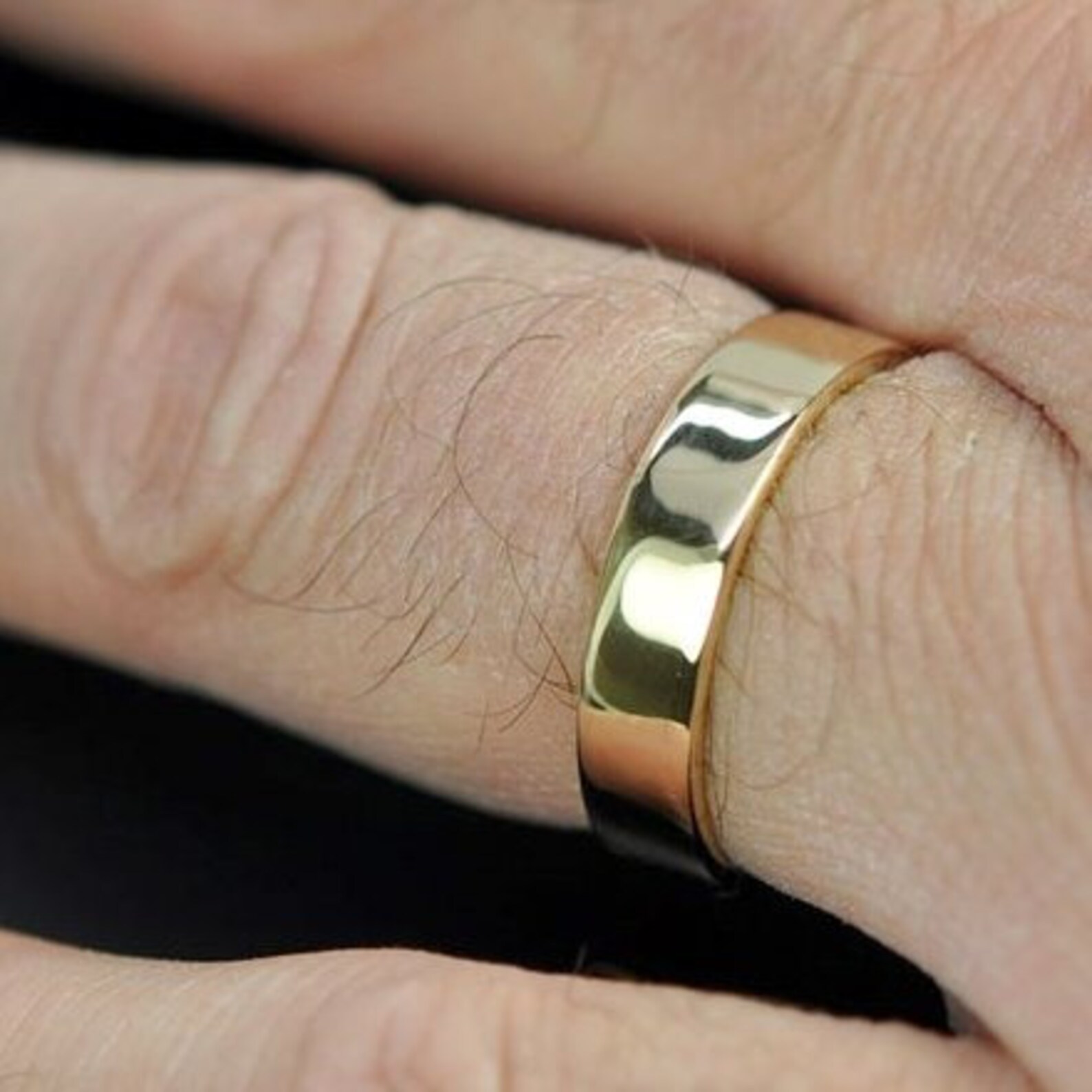 Polished Brass Wedding BandSolid Brass BandModern Gold Brass Etsy