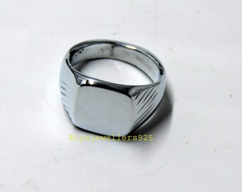 Pinky Ring Signet Ring INOX Jewelry Stainless Steel Signet Pinky