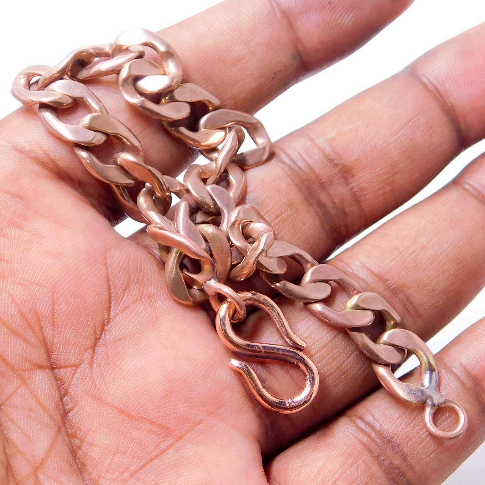 100% Copper Bracelet ~ Made with Solid and High Gauge Pure Copper :  Amazon.in: Jewellery