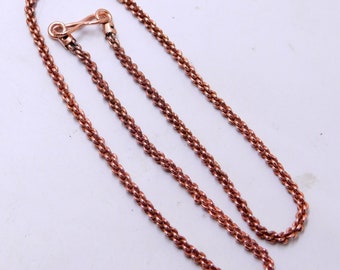 Copper Chain necklace  Pure Copper Rope chain Handmade jewelry Chain  Bold chunky chain  Gift for men Viking jewelry Eco friendly chain