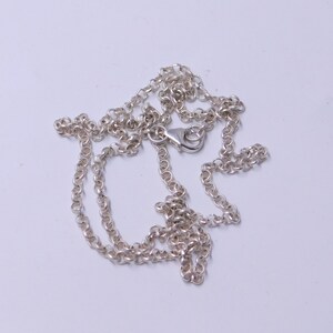 Handmade 2mm Sterling Silver Rolo Chain Necklace