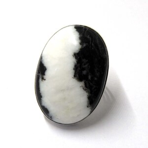 100% natuurlijke buffelturquoise ring, witte edelsteenring, clusterring, 925 sterlingzilveren sieraden, verjaardagscadeau, ring voor beste vriend