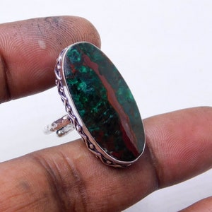 Azurite Malachite Rings, 925 Sterling Silver Ring