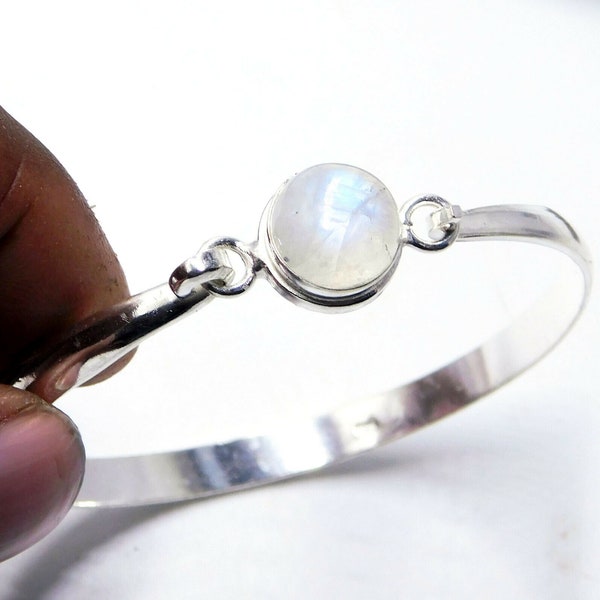 Moonstone Cuff Bracelet Etsy