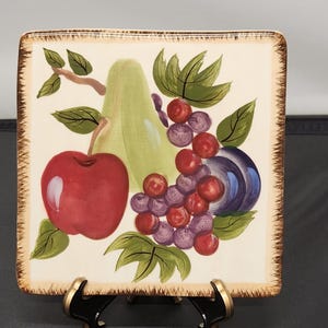 Ceramic Fruit Trivet MCM