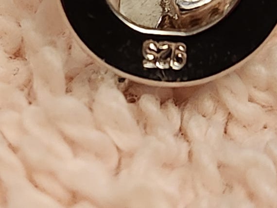 Sterling Silver Teardrop Clip On Earrings: Lab Ru… - image 7