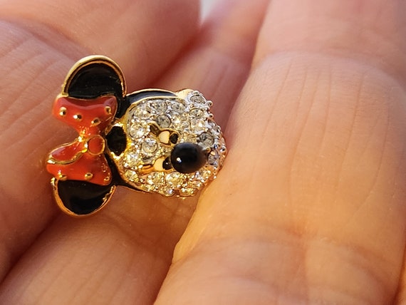 Disney Minnie Mouse Head Rhinestone earrings - image 10