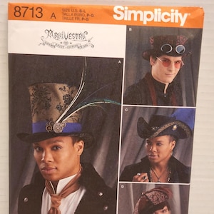 Arkivestry Hats Sewing Pattern: Steampunk Cosplay, Theatre Costumes