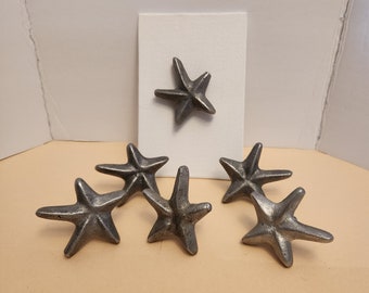 Drawer pulls vintage Metal Alloy Asymmetrical Starfish Knobs