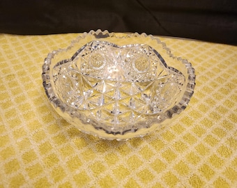 George Drake Ogontz Pattern American Brilliant cut glass bowl