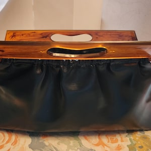 Purse Vintage clutch top handle purse