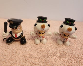 Evolution Tech Deck Dudes Barnie Cop,Snow Ballah Holidude