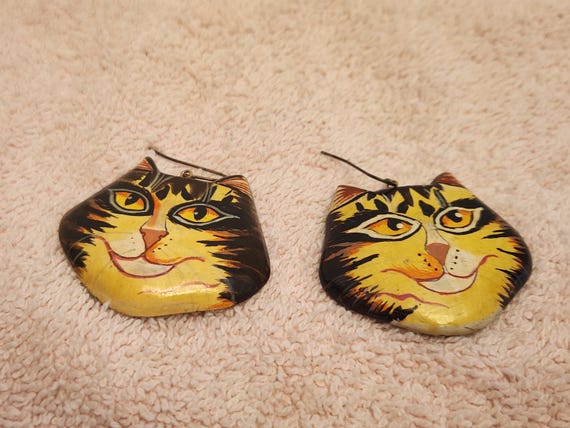 Cat earrings dangle style - image 5