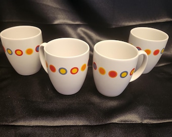 Corelle "Hot Dots" 12 ounce coffee mugs
