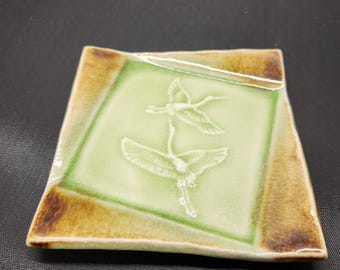 Japanese vintage ceramic sauce plates or kozara.
