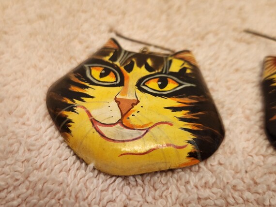 Cat earrings dangle style - image 7