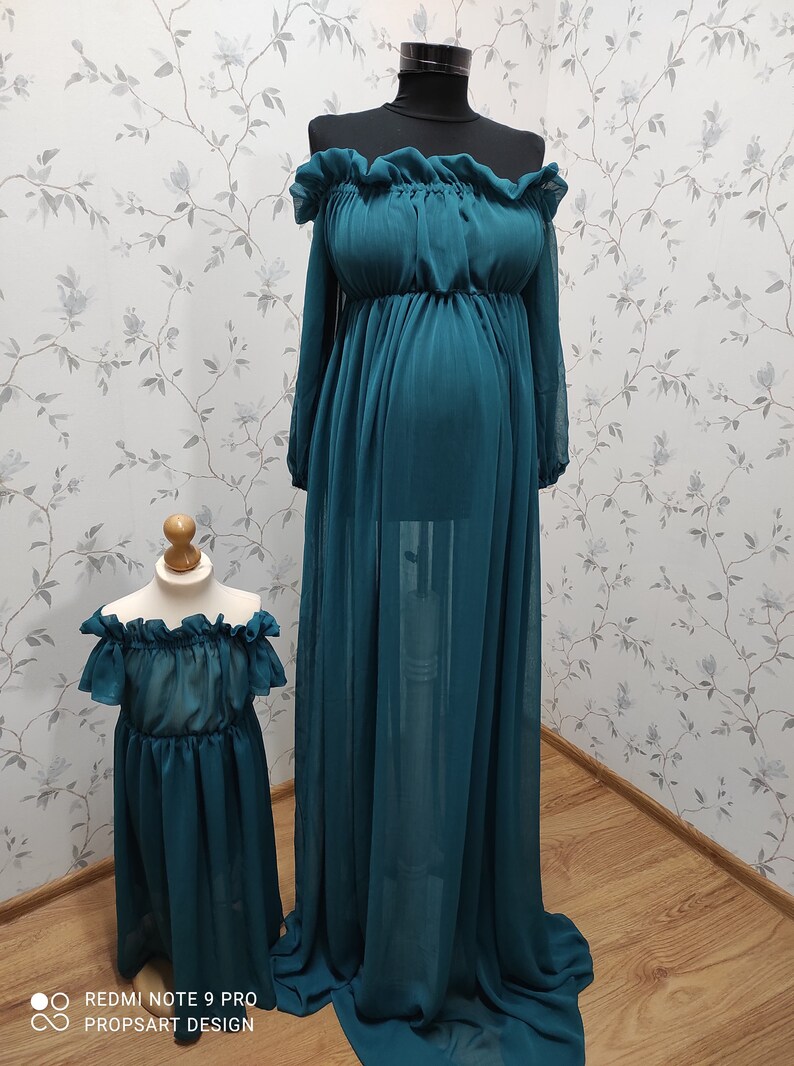 Maternity Photoshoot Dress for Photo Sessions Elastic Design Etsy