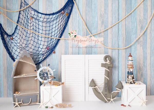 Nautical Theme Digital Backdrop - Etsy Canada