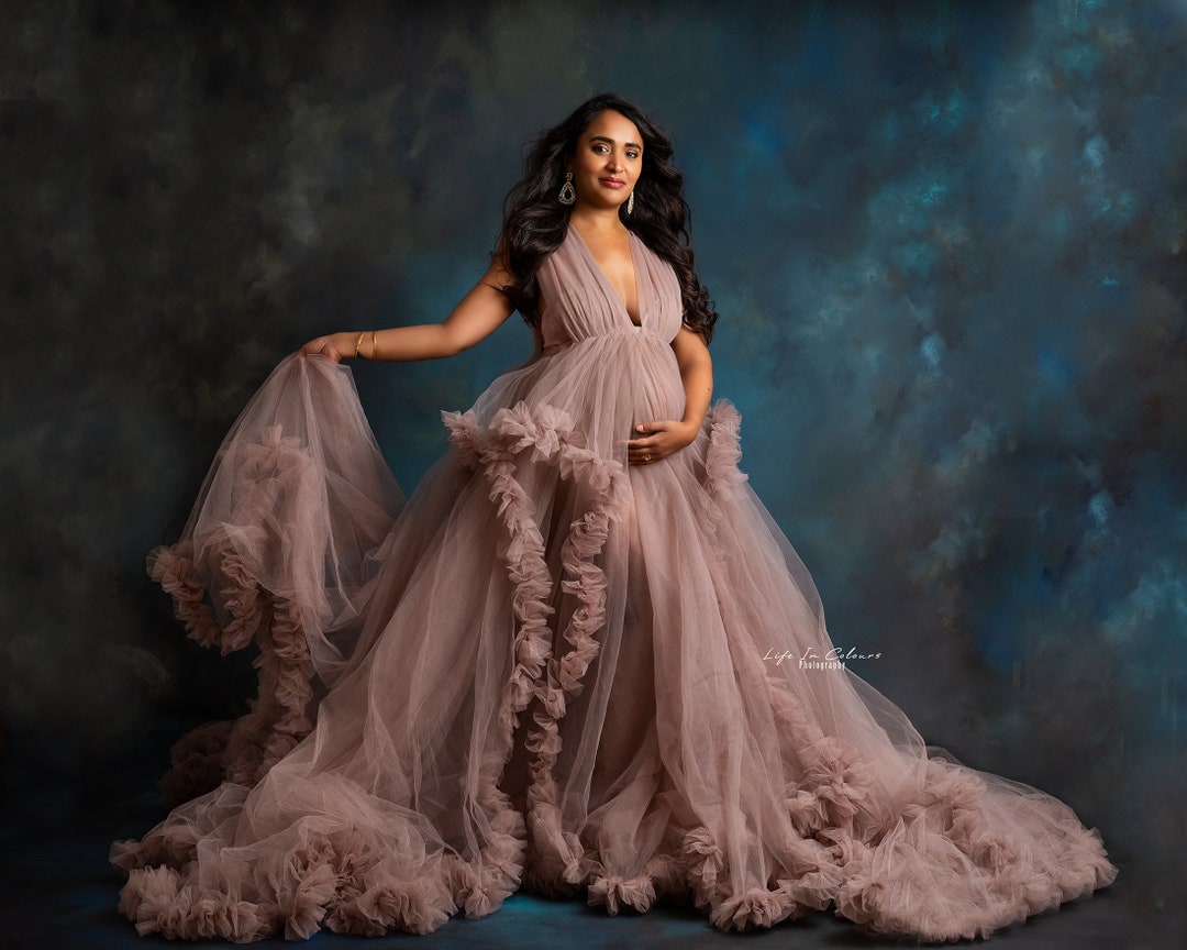 RENTAL / HIRE Maternity / (message Me First!) Photo Shoot Baby Shower Dress  in Lilac Purple Plum Made of Tulle, One Size Fits Most UK Only - Etsy