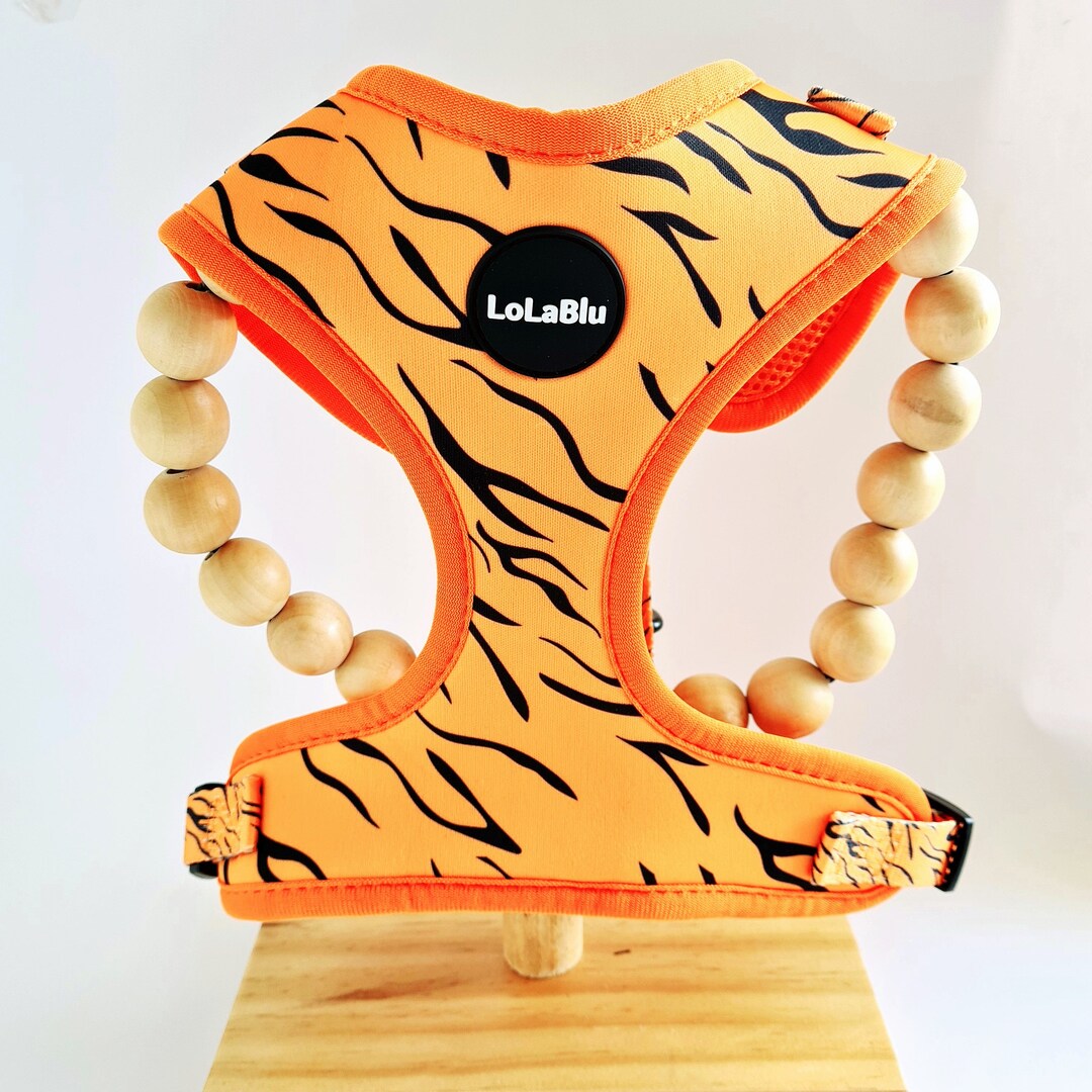 Animal Print Dog Harness Tiger Print Dog Harness Small Dog Etsy