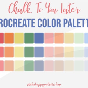 Rainbow Procreate Color Palette | Lettering | Digital Art | iPad Procreate | Back To School Procreate Color Palette |