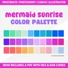 Pink Color Palette With Hex Codes & Rgb Codes, Procreate Swatches ...