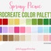 Spring Procreate Color Palette | iPad Lettering | Digital Art | Cute ...