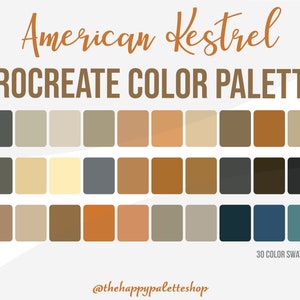 Fall Procreate Color Palette | iPad Lettering | Digital Art For iPad | Scenery Procreate Palette | Cozy Color Palette | Procreate Swatches