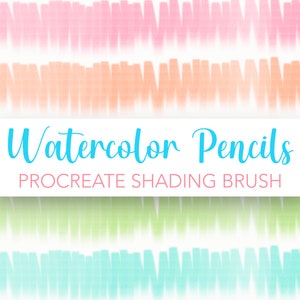Watercolor Pencil Procreate Brush | Lettering Procreate Brush | Procreate Illustration Brush | Procreate Brushes | Procreate Colored Pencil