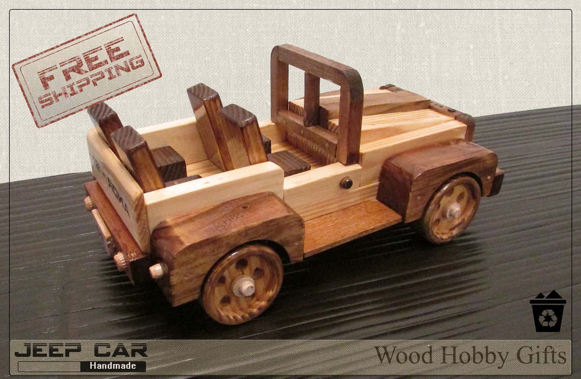 JEEP WOODEN TOY Personalized wooden jeep Jeep wood Wood toy Etsy