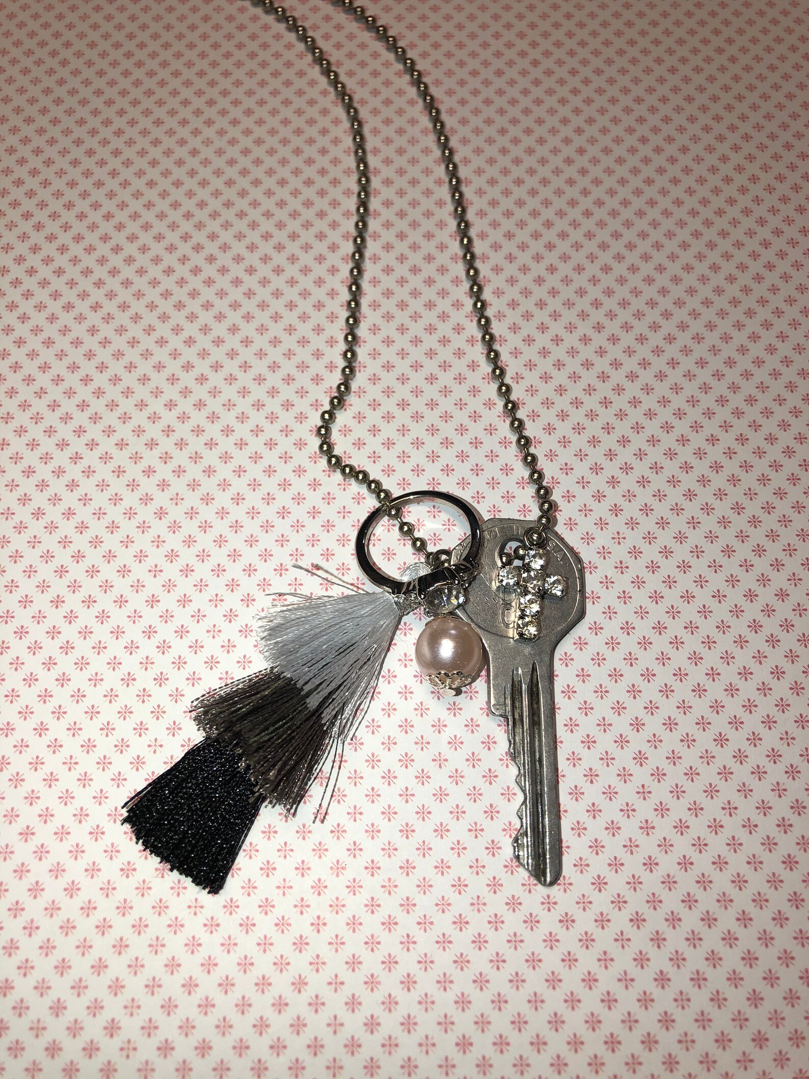 Promises and Keys Charm Necklace Etsy