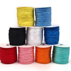 Nylon koord String koord Macrame koord kralen 1,5 mm satijnzijde knoop