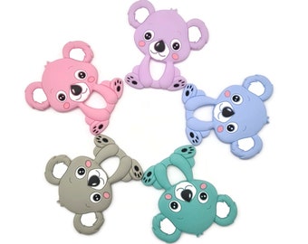 Koala bijtring baby siliconen koala roze en blauw sensorisch speelgoed koala bijtspeeltje