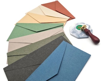 Enveloppes lettre DL couleur 180 g/m² 11 x 22 cm lot de 5 ou 10 enveloppes de mariage