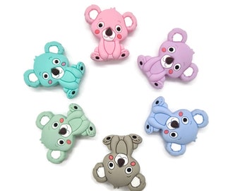 Silicone Koala Bead Koala Animal DIY Silicone Sensory Necklace