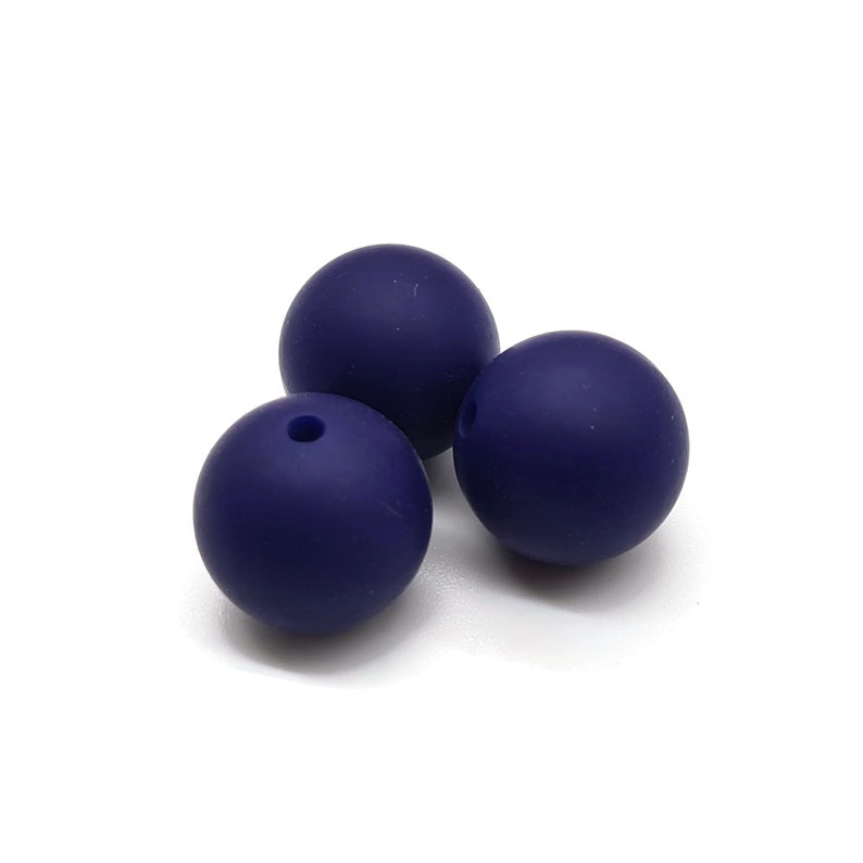 Silicone round 5 or 10 beads 15mm set silicone loose beads food grade silicone perl balls